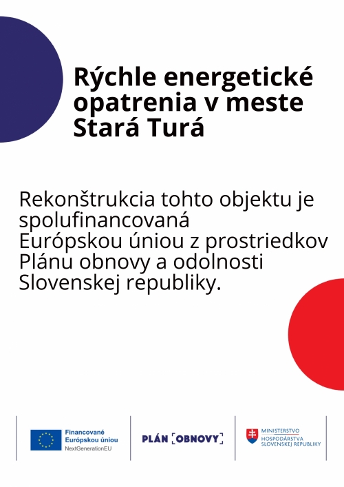 Rýchle energetické opatrenia v meste Stará Turá